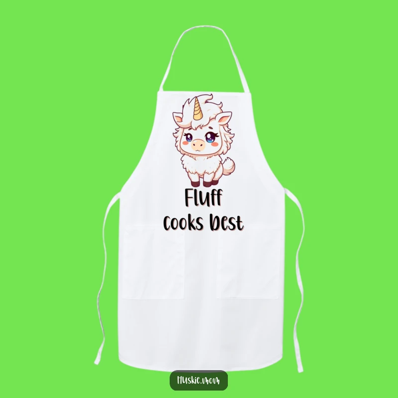 Funny Fluffy Animal Apron: Mischievous Mane Toss for a Kitchen Laugh