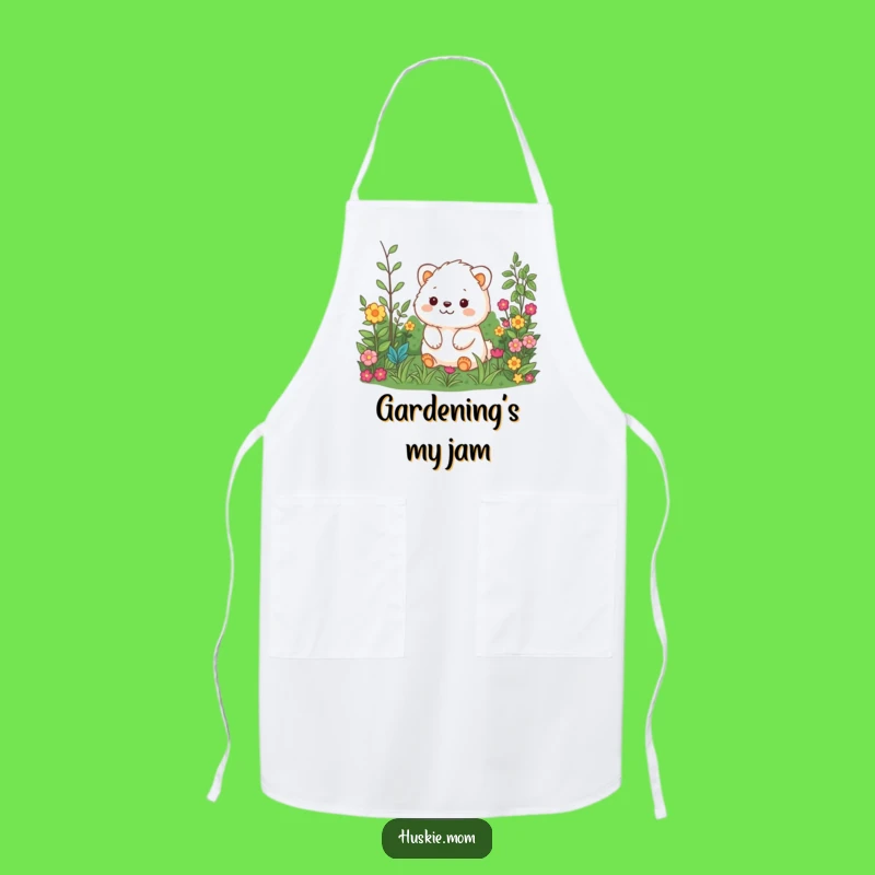 Funny Fluffy Garden Explorer Apron - Chef Animal Lover Kitchen Gift