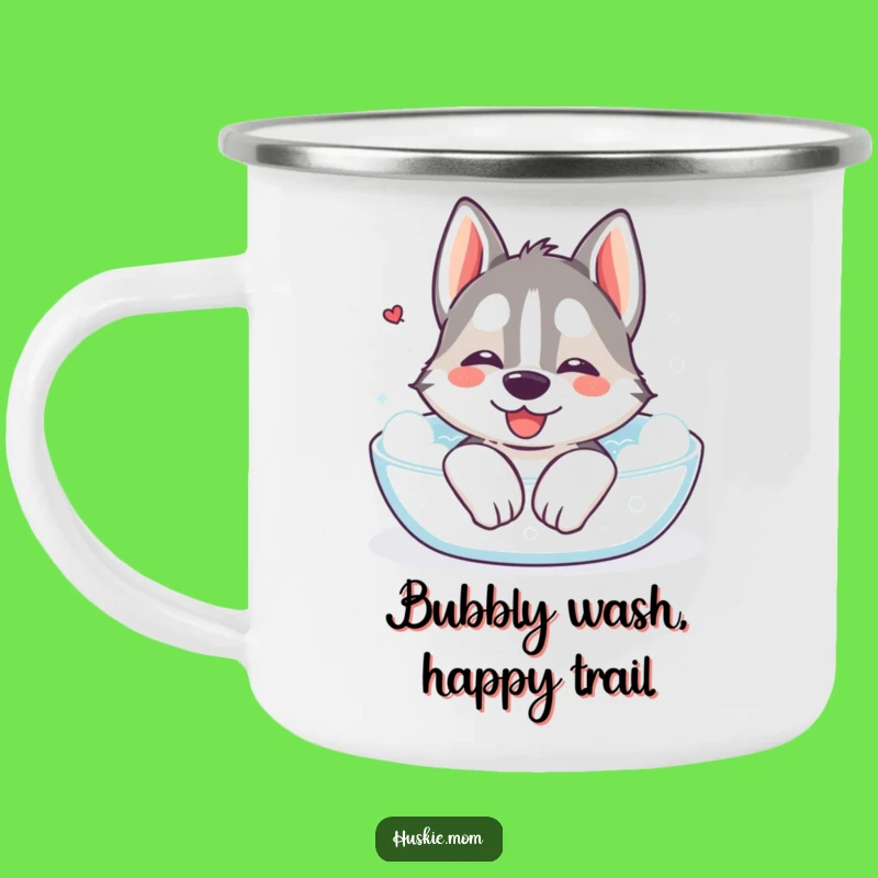 Funny Kawaii Husky Adventure Mug: Relaxing Camping Gift