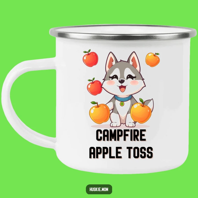 Funny Husky Juggling Camping Mug: Adventure Fuel for Quirky Souls