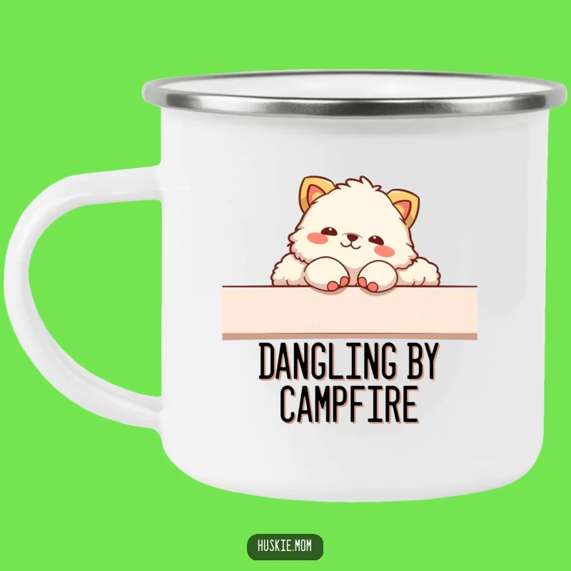 Funny Fluffy Animal Lounging Camping Mug: Relaxed Adventures