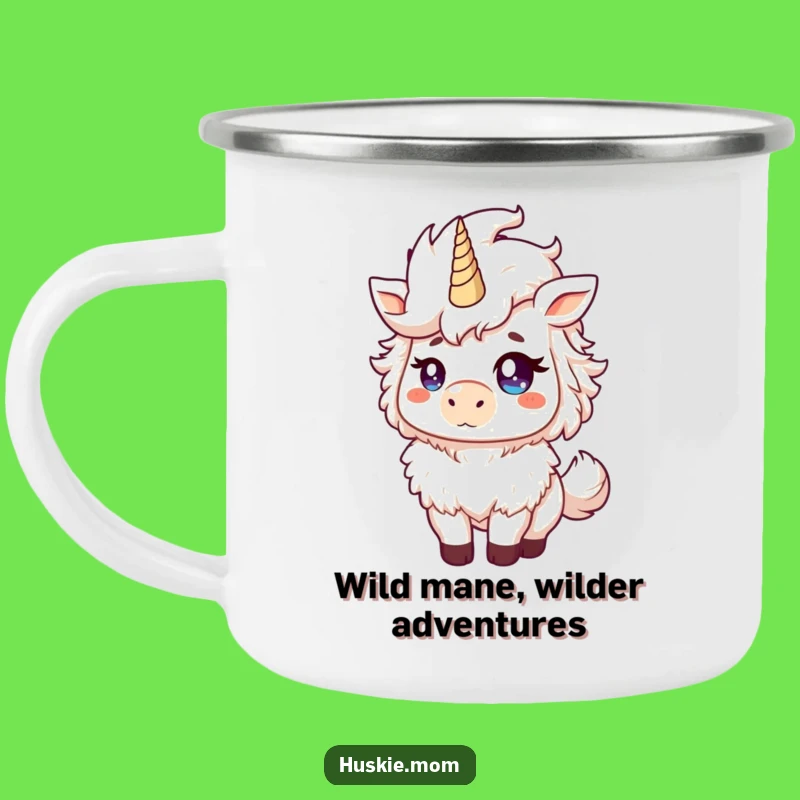Funny Fluffy Animal Camping Mug: Adventure with a Proud Mane Toss