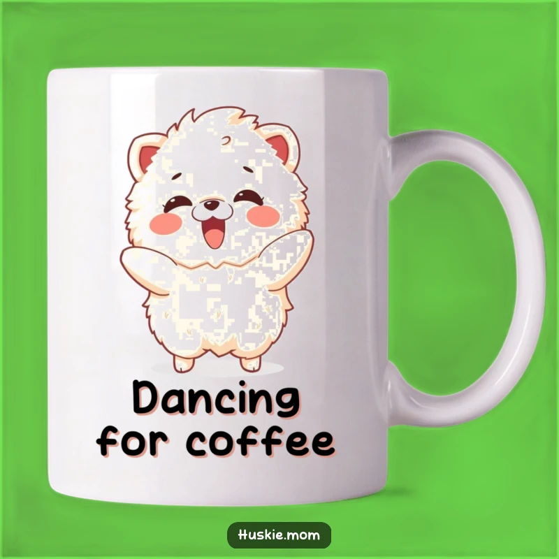 Funny Delighted Fluffy Animal Dancing Mug: Dance to Your Own Beat!