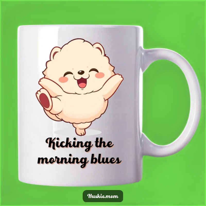 Funny Fluffy Animal Mug: Gleeful Kicking Legs, Perfect Gift for Happy Souls
