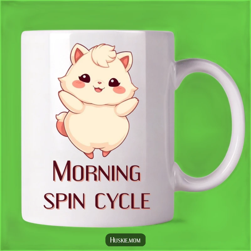Funny Fluffy Animal Twirling Mug: Joyful & Playful Gift