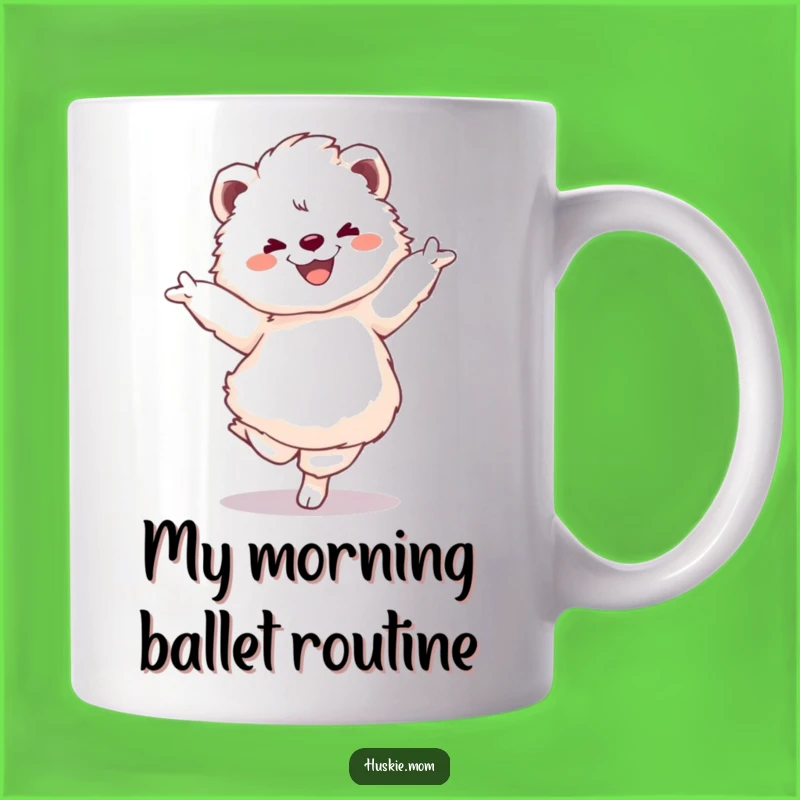Funny Fluffy Ballerina Animal Mug - Hilarious Dance Gift for Joyful Performers