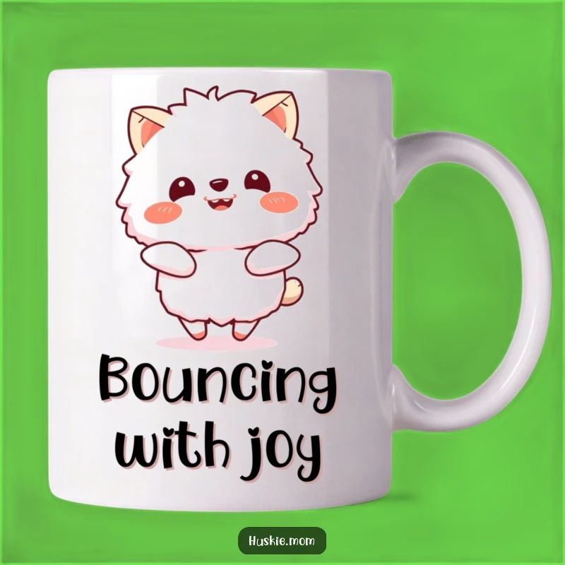 Funny Happy Animal Mug: Enthusiastic Smile Gift for Joyful Mornings
