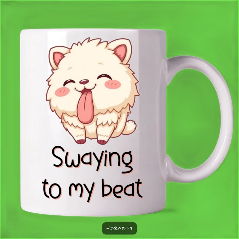 Funny Playful Fluffy Animal Tongue Out Mug - Joyful Wobble Gift