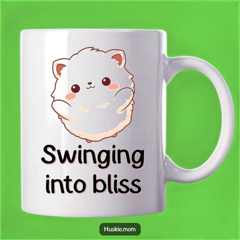 Funny Fluffy Animal Swinging Mug: Peaceful & Hilarious Gift