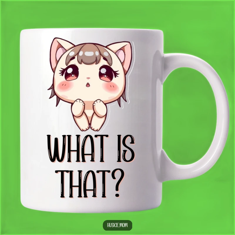 Funny Curious Character Mug: Wide-Eyed Wonder Funny Gift