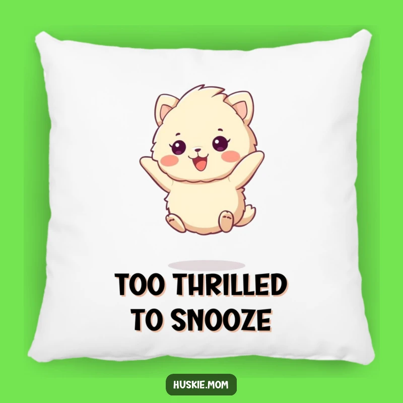 Funny Fluffy Animal Jump Pillow: Cozy & Joyful Decor Accent