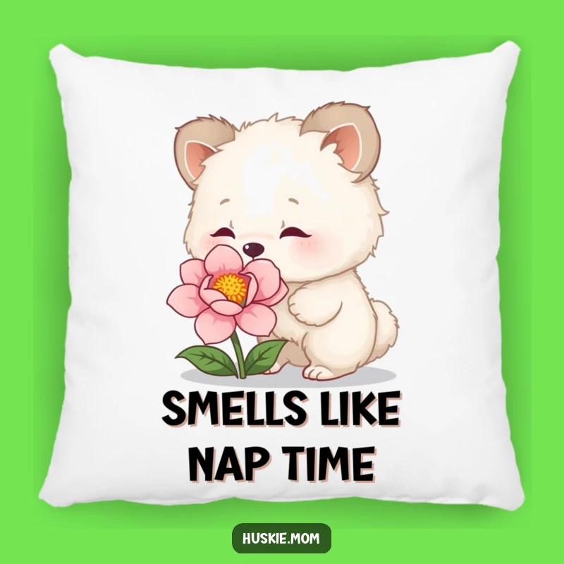 Funny Fluffy Flower Sniffer Pillow: Soft Decorative Pillow, Cute Animal Accent, Comfy Funny Gift