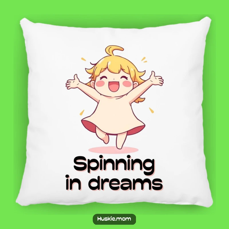 Funny Spinning Joy Pillow: Cozy Happiness & Comfort