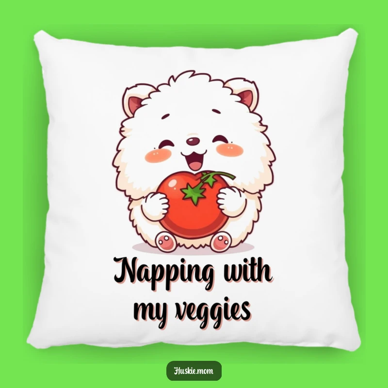 Funny Happy Tomato Animal Pillow - Hilarious Accent for Cozy, Rustic Spaces