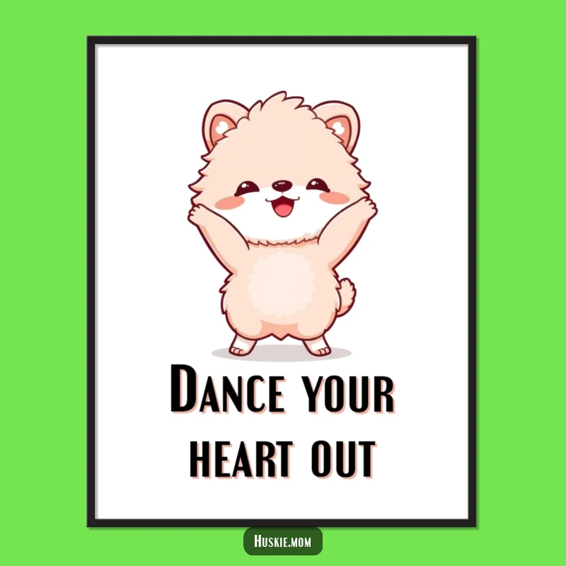 Funny Dancing Animal Digital Art: Grinning Character Decor, Instant Funny Gift