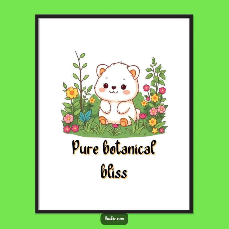 Funny Fluffy Garden Explorer Digital Art - Happy Animal Wall Decor