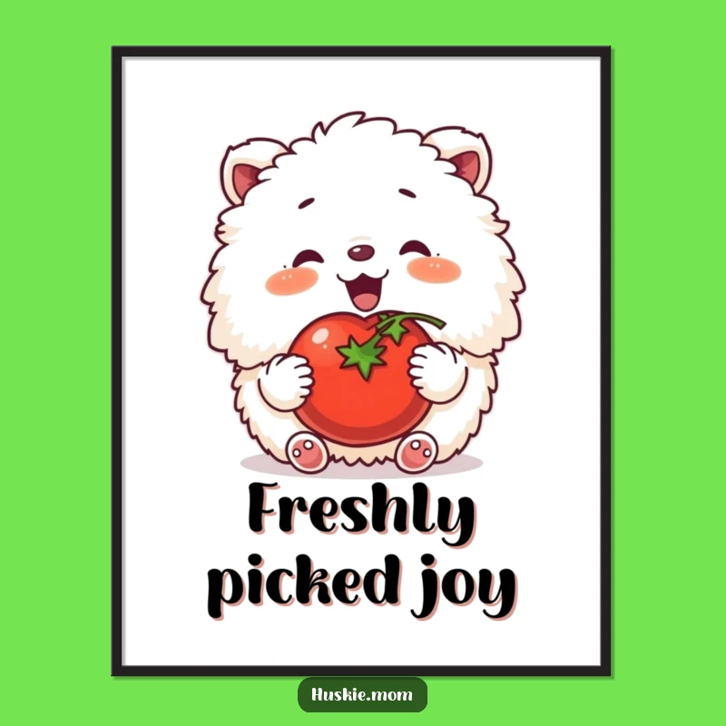 Funny Happy Tomato Animal Digital Art - Hilarious Decor for Kitchens and Homes