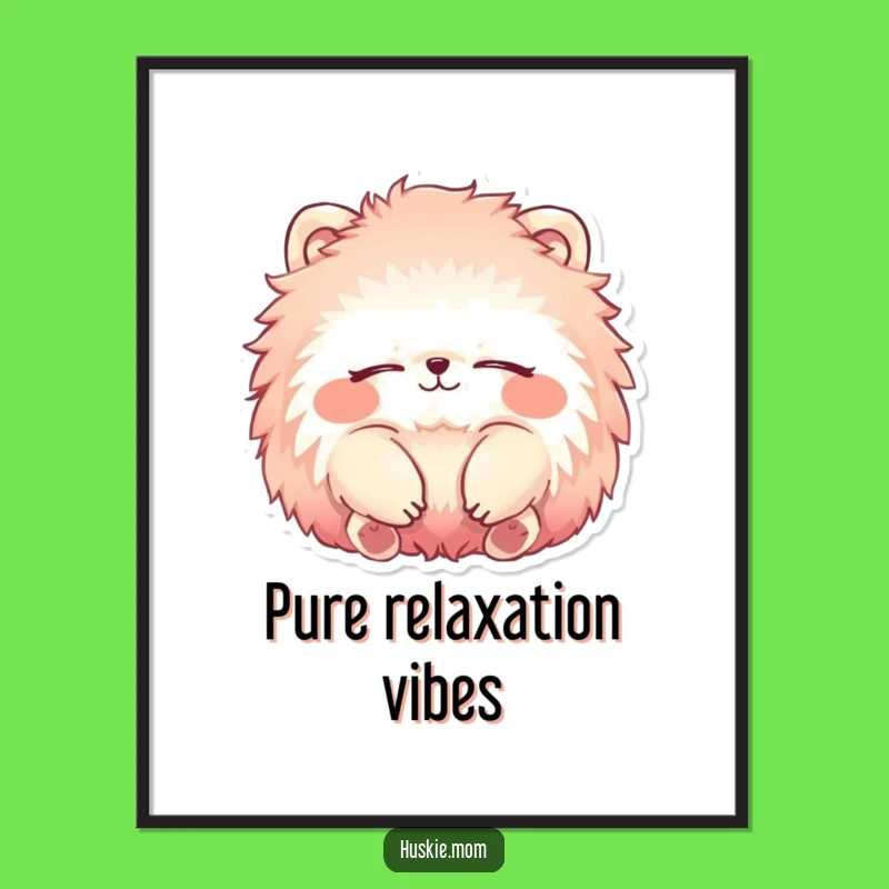 Funny Relaxing Animal Digital Art - Vibrant Serene Printable Wall Art, Unique Funny Gift!