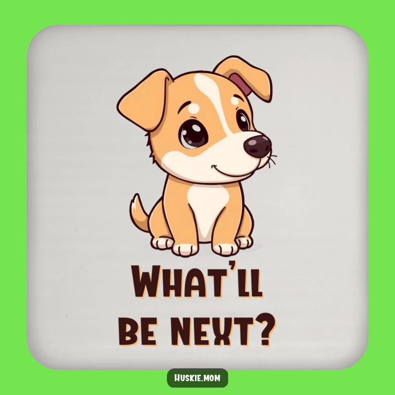 Funny Dog Head Tilt Coasters: Curious Protection, Cute Funny Gift
