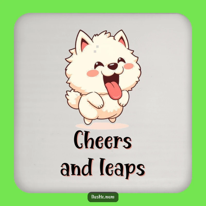 Funny Fluffy Animal Barking Coaster - Joyful Leaping Decor Gift