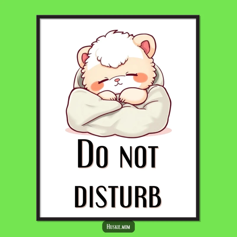 Funny Sleepy Animal Poster - Hilarious Wall Art for Cozy, Relaxing Spaces