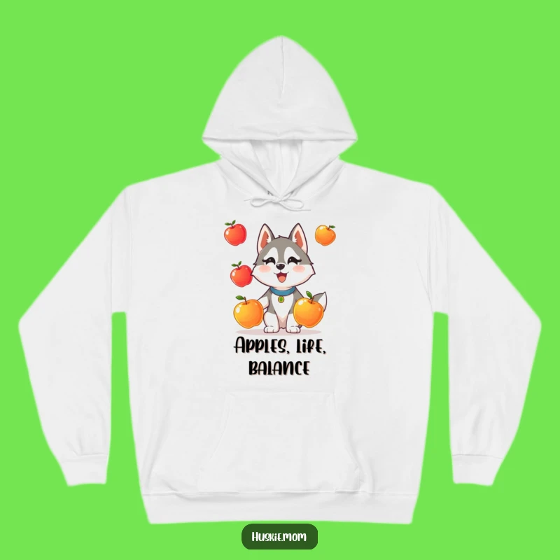 Funny Husky Juggling Hoodie: Cozy and Hilarious Animal Gift