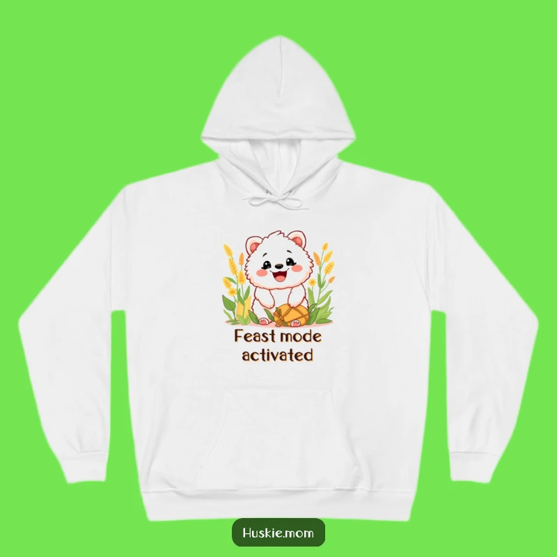 Funny Fluffy Harvest Grin Hoodie: Cozy Sweatshirt, Celebratory Animal Art, Ideal Funny Gift