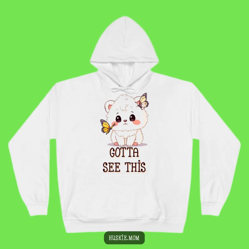 Funny Fluffy Animal Butterfly Hoodie: Cozy Up with Cute & Whimsical Vibes