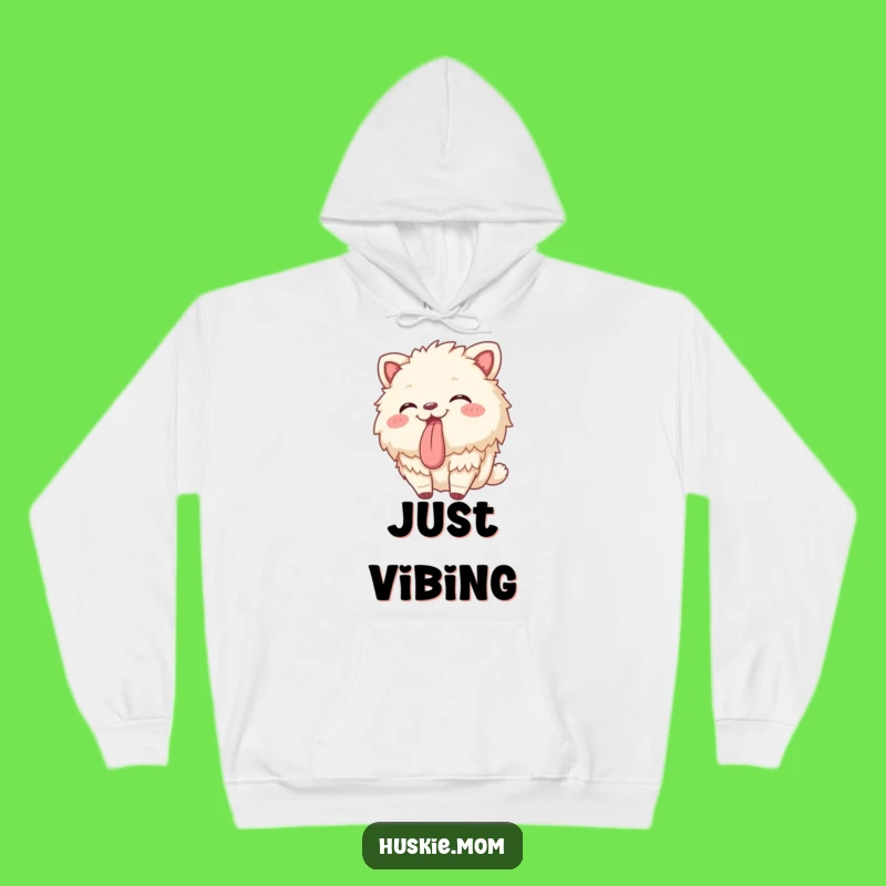 Funny Playful Fluffy Animal Hoodie - Cozy Swaying Tongue Out Gift