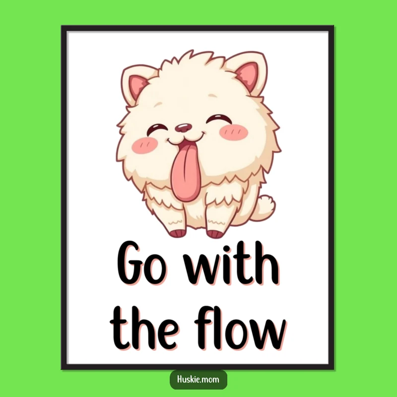 Funny Free Printable Wall Art: Playful Sway Fluffy Animal Downloadable Decor