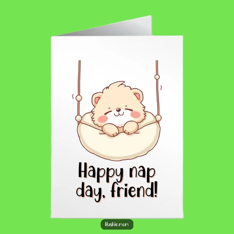 Funny Free Printable Birthday Card: Snoozing Animal Bed Downloadable Gift