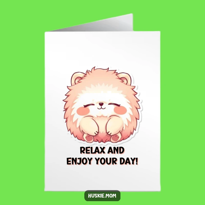 Free Printable Birthday Card: Relaxed Vibrant Animal Bliss - Downloadable Funny Gift