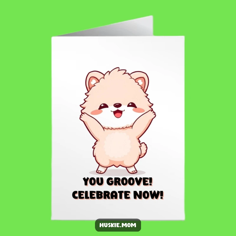 Free Printable Congrats Card: Dancing Animal Celebration Downloadable