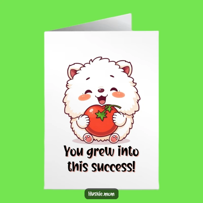 Free Printable Congratulations Card Fluffy Animal Tomato Funny Downloadable Gift