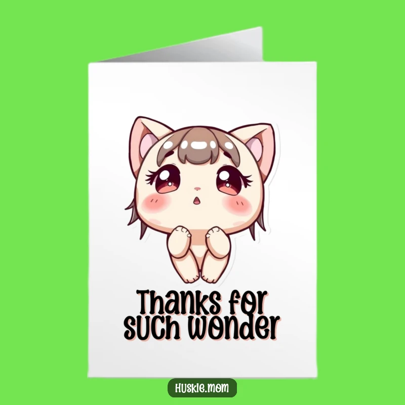 Curious Character Free Printable Thank You Card - Funny Sweet Downloadable Gift