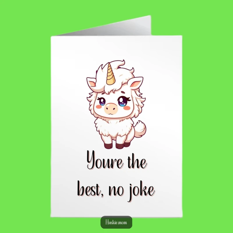 Free Printable Thank You Card: Fluffy Animal's Proud Mane Toss - Downloadable Gratitude