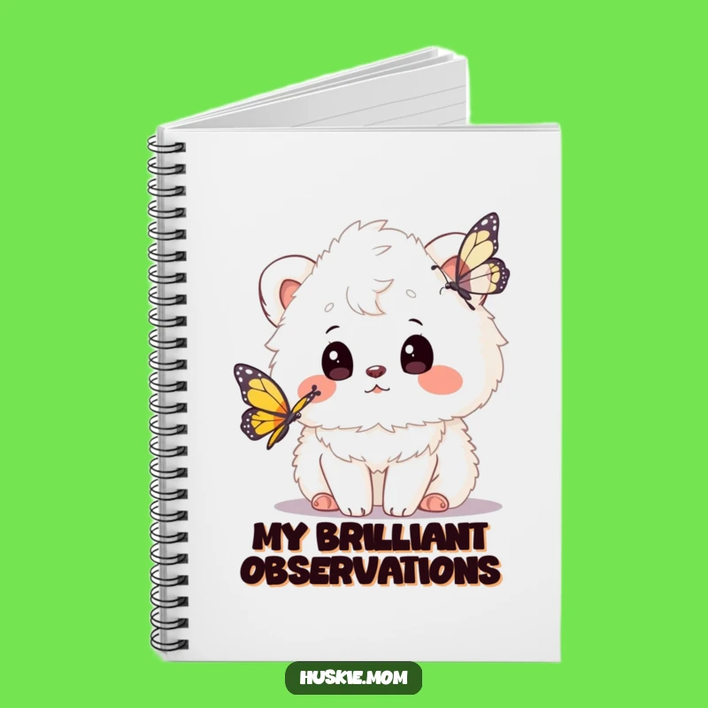 Funny Fluffy Animal Butterfly Notebook: Jot Down Thoughts with Whimsical Charm