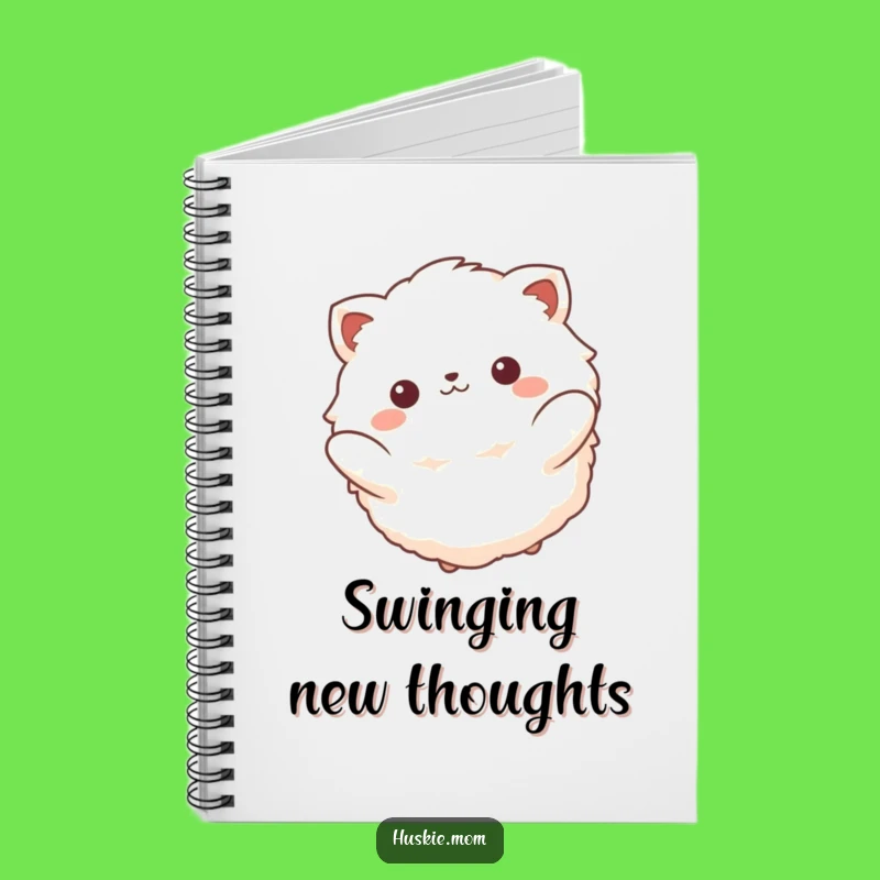 Funny Fluffy Animal Swinging Notebook: Jot Down Peaceful Thoughts