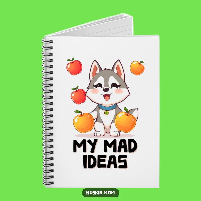 Funny Husky Juggling Notebook: Jot Down Your Acts