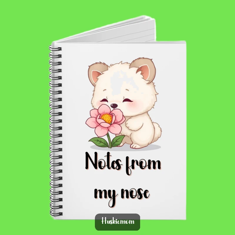 Funny Fluffy Flower Sniffer Notebook: Journal Your Discoveries, Cute Animal Cover, Great Funny Gift