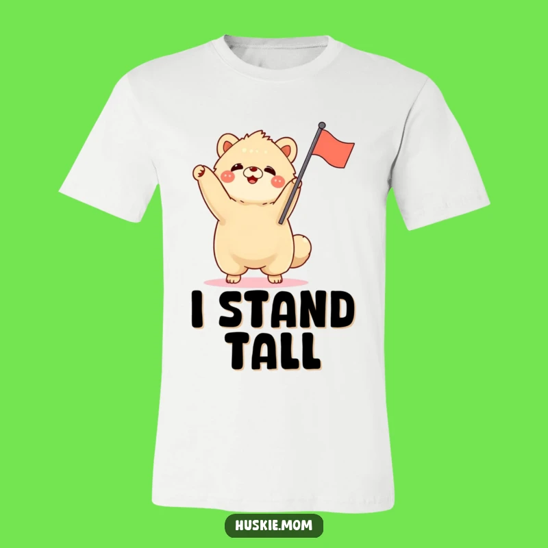 Funny Fluffy Animal Victory Wave Tee - Proud Celebration Shirt