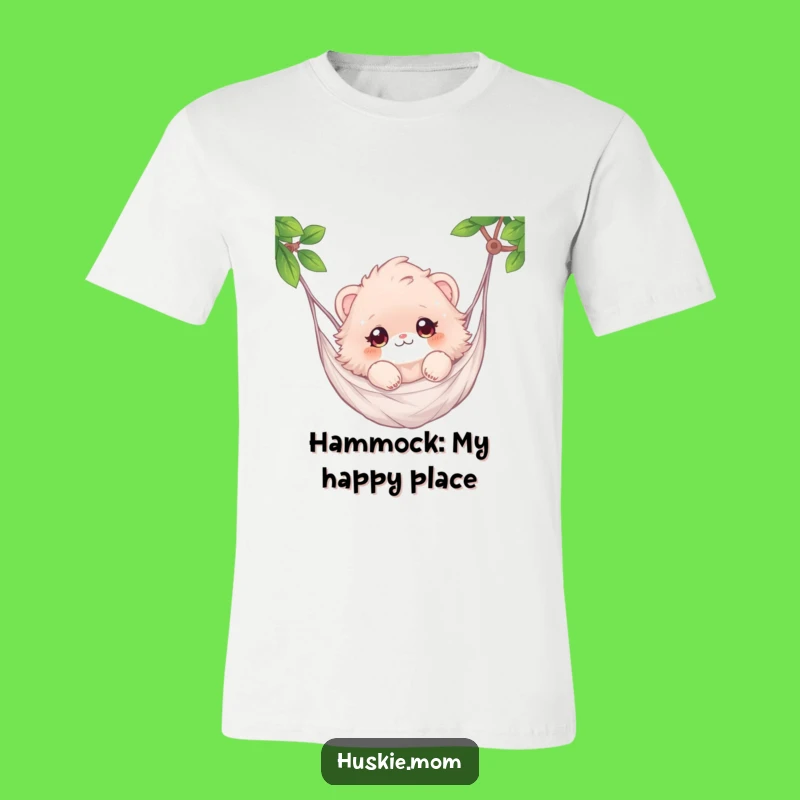 Funny Fluffy Hammock Floater T-Shirt - Chill Animal Graphic Tee