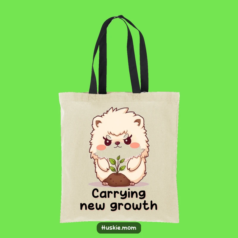 Funny Determined Animal Tote Bag - Plant Guardian Accessory, Practical Funny Gift!