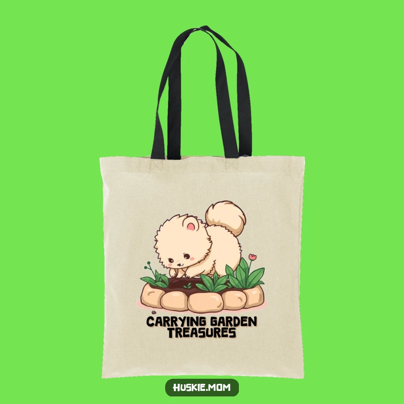 Funny Digging Fluffy Animal Tote Bag: Garden Essentials Carrier, Perfect Funny Gift