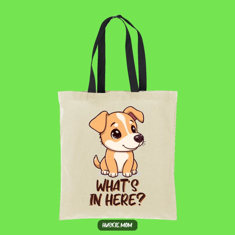 Funny Dog Curiosity Tote Bag: Head Tilt Accessory, Practical Funny Gift
