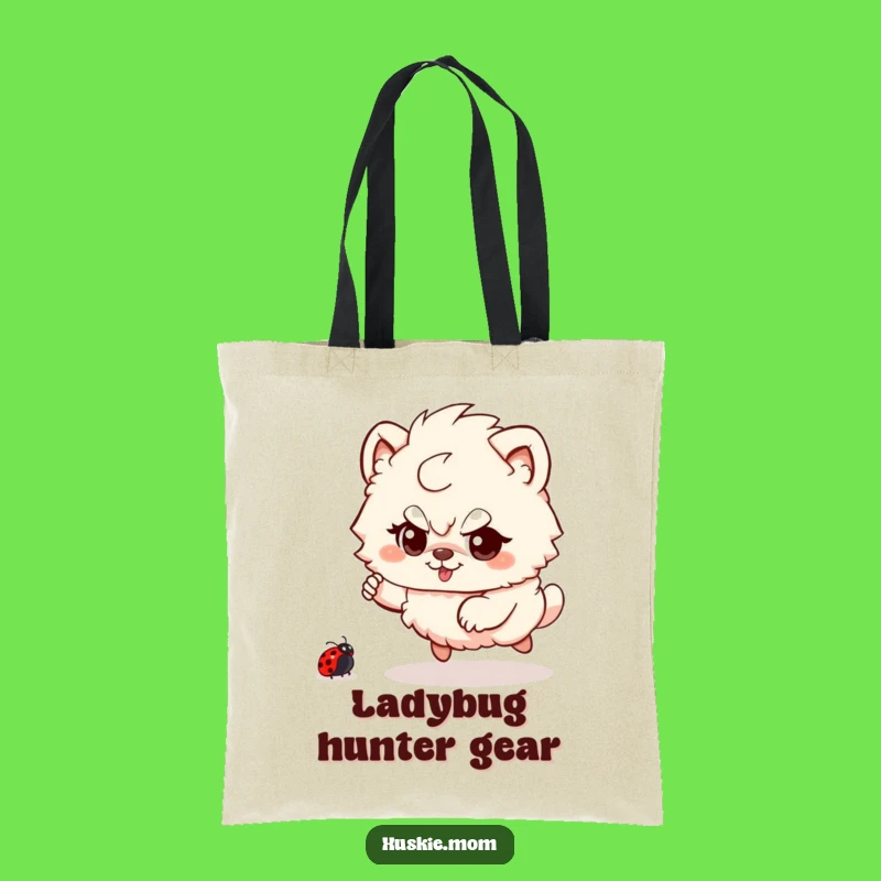 Funny Fluffy Animal Ladybug Chase Tote Bag - Carry Playful Fun