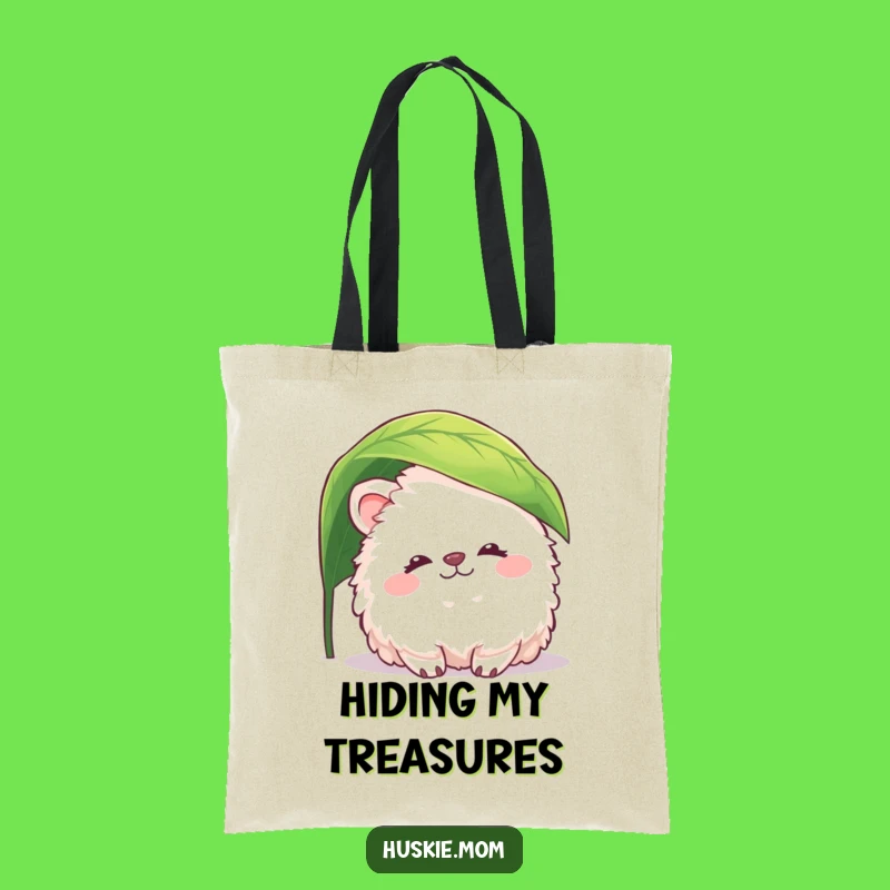 Funny Fluffy Animal Leaf Tote Bag: Peaceful Design, Ideal Humorous Gift