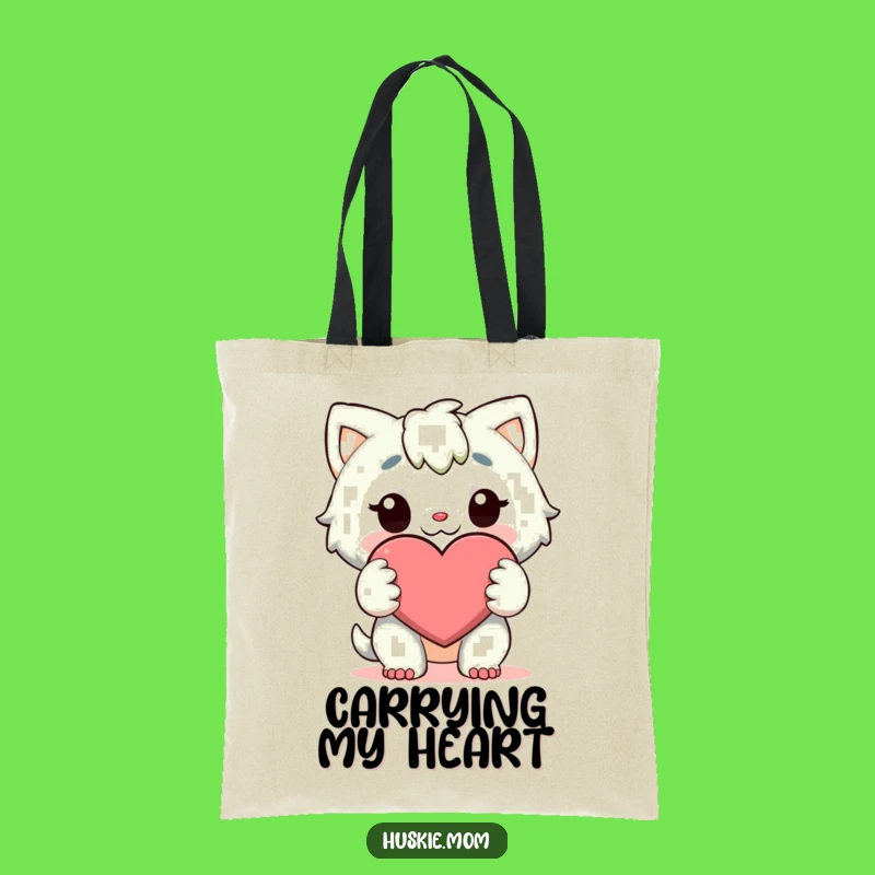 Funny Heart Hug Tote Bag: Carry Your Love Everywhere