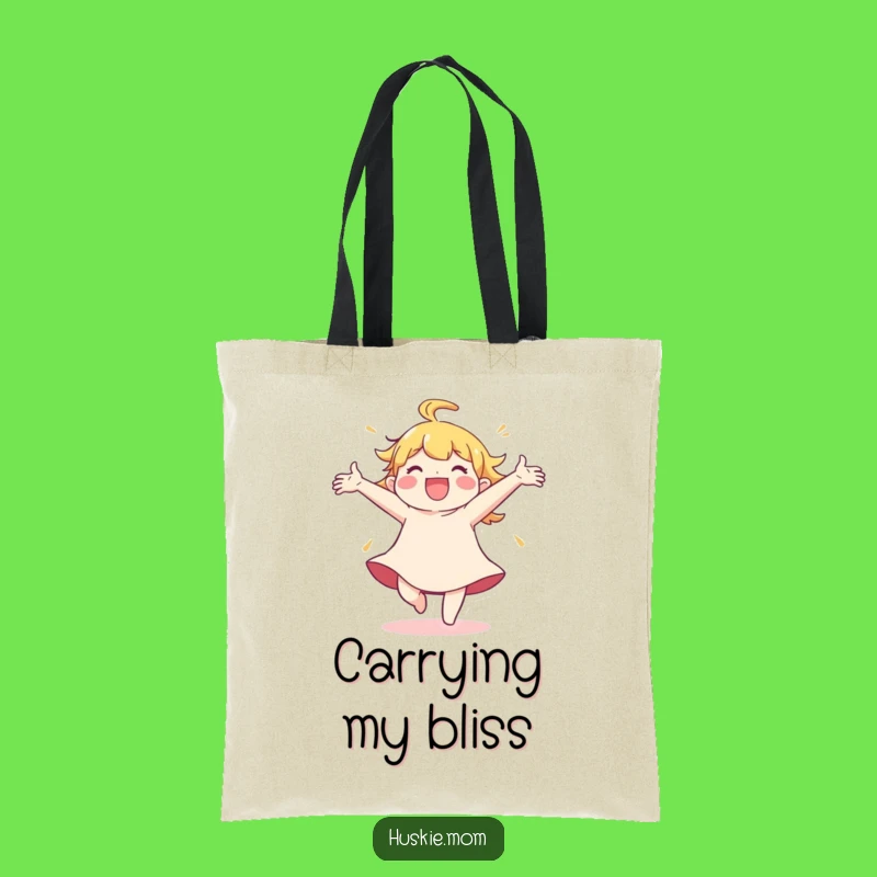 Funny Spinning Joy Tote Bag: Carry Your Happiness