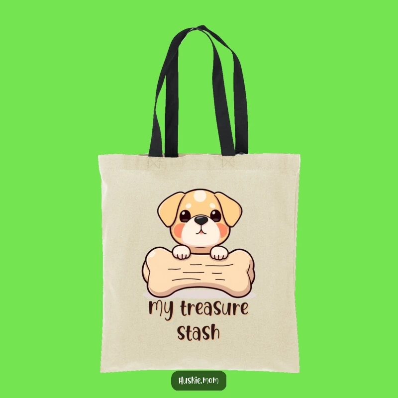 Peek-a-Boo Bone Dog Tote Bag - Giant Bone Surprise, Practical & Hilarious Gift
